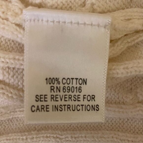 Studio Works Cable Knit Sweater Womens Size Medium Cozy Warm Wrapped Neck - Picture 5 of 6